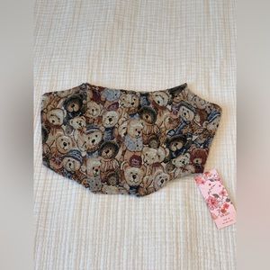 SHEIN mod, teddy bear corset crop top